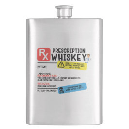Funny Prescription Whiskey Flachmann