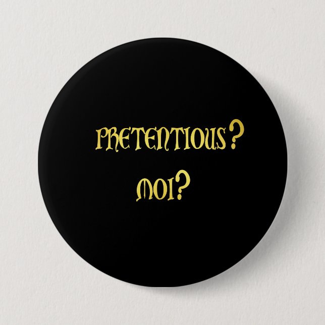 Funny Pretently Joke Button (Vorderseite)