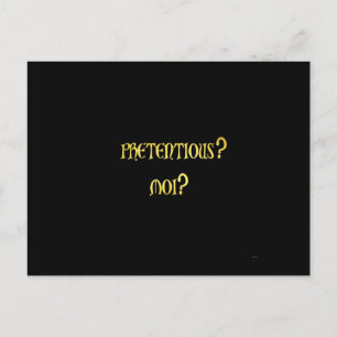 Funny Pretently Joke Postkarte