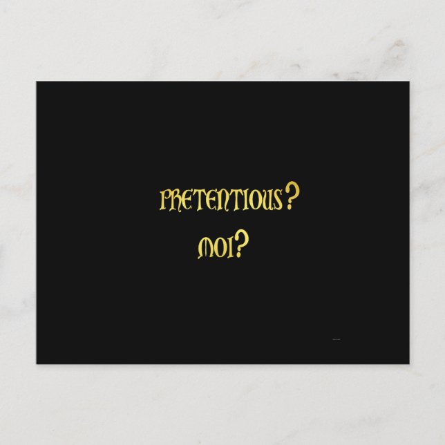 Funny Pretently Joke Postkarte (Vorderseite)