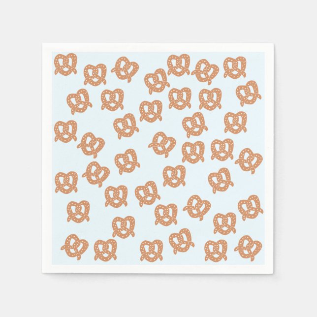 Funny Pretzel Paper Napkins Serviette (Vorderseite)