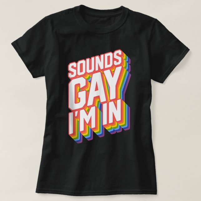 Funny Pride Sounds Gay I'm in Tank Top (Design vorne)
