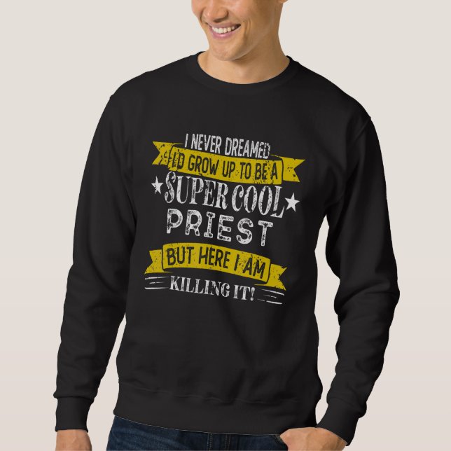 Funny Priest Shirts Job Title Professions (Vorderseite)