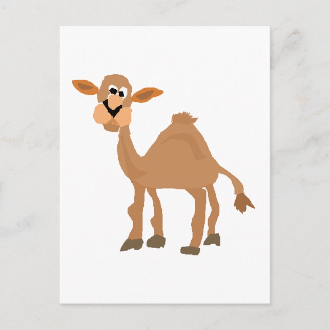 Funny Primitive Camel Art Postkarte (Vorderseite)
