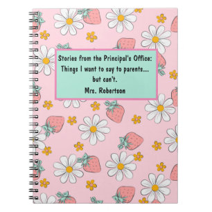 Funny Principal Notebook Dinge, die ich wollte zu  Notizblock