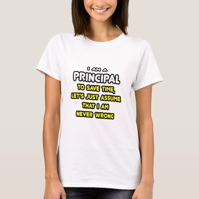 Funny Principal T - Shirt und Geschenke (Vorderseite)