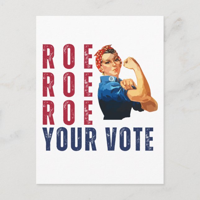 Funny Pro Choice Retro feministischer politischer  Postkarte (Vorderseite)