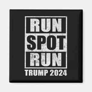 Funny Pro Trump 2024 Run Spot Run Trump Kamala Deb Magnet