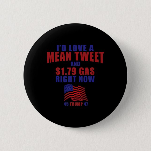 Funny Pro Trump Unterstützer Id Liebe Ein Gemeines Button (Vorderseite)