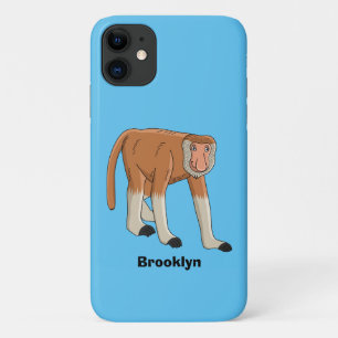 Funny proboscis Affe Cartoon Illustration Case-Mate iPhone Hülle