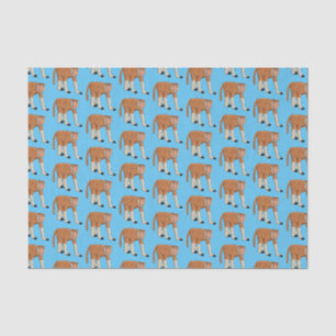 Funny proboscis Affe Cartoon Illustration Seidenpapier