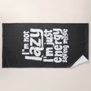 Funny Procrastination Zitat Strandtuch