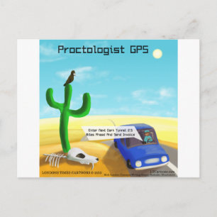 Funny Proctology Postkarte