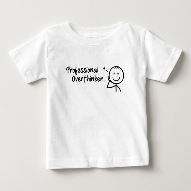 Funny Professional Overthinker Baby T-shirt (Vorderseite)