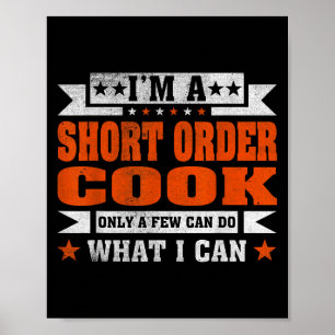 Funny Professionelle Quote ist ein Kurzer Orderkoc Poster