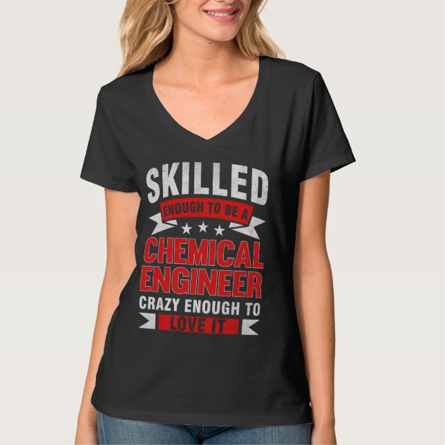 Funny Professionelle Zitat Fachkompetenter Chemiei T-Shirt (Vorderseite)