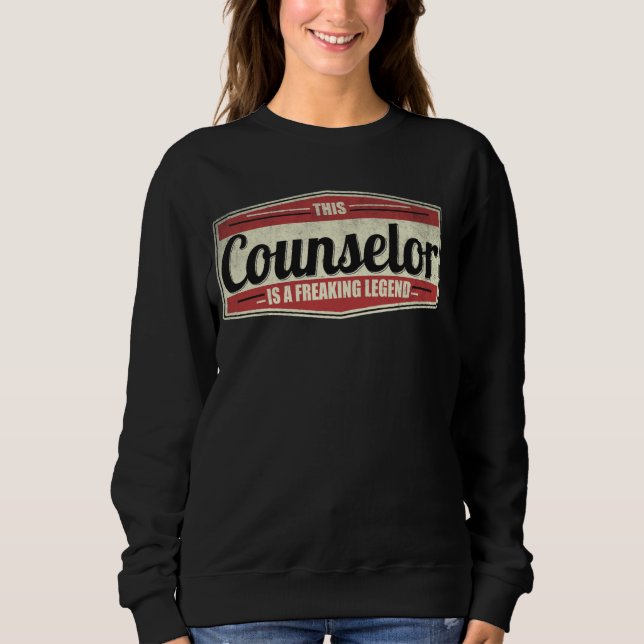Funny Professionelle Zitat Vintager Berater Sweatshirt (Vorderseite)