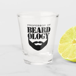 Funny Professor für Beardologie Schnapsglas