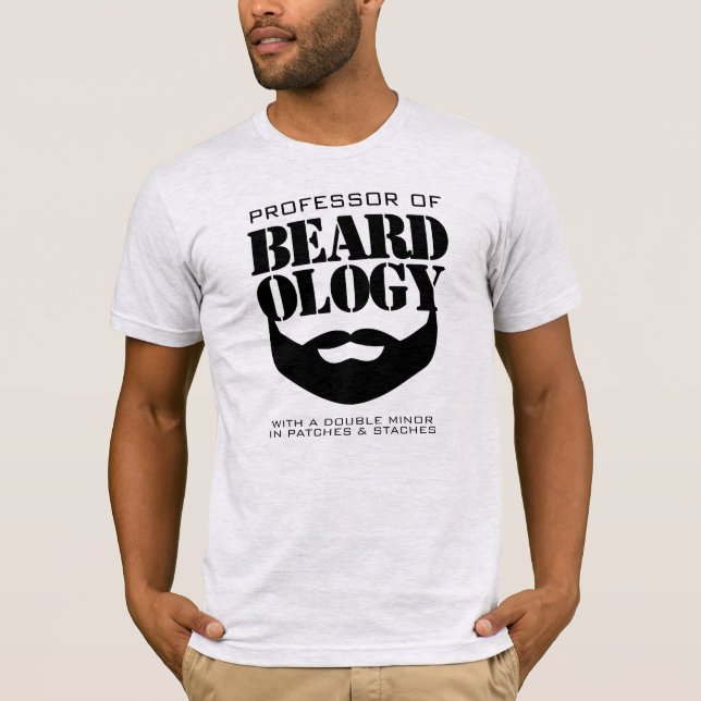 Funny Professor für Beardologie T-Shirt (Vorderseite)