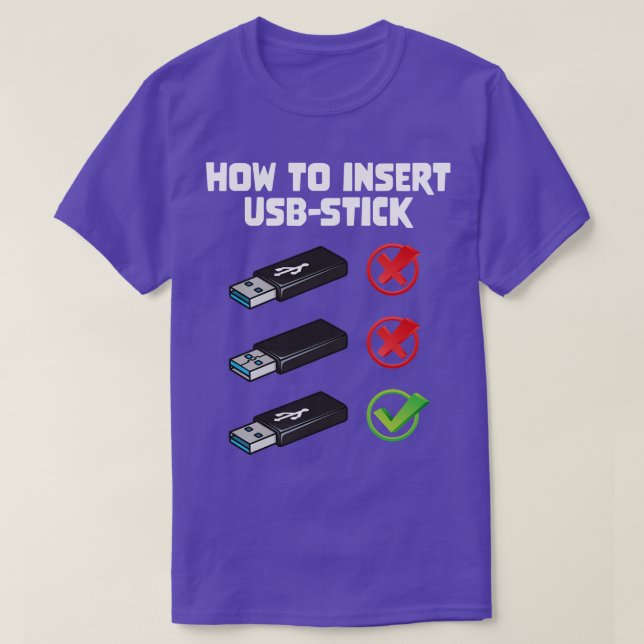 Funny Programer Joke Computer Nerd Einlegen U T-Shirt (Design vorne)