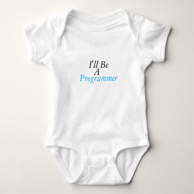 Funny Programmer Baby Bodysuit Säugling Ein Stück Baby Strampler (Vorderseite)