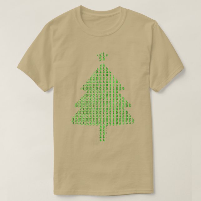 Funny Programmer Christmas Tree Developer Nerd Gee T-Shirt (Design vorne)