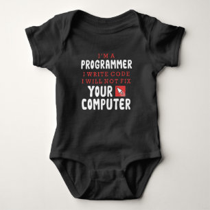 Funny Programmer Computer Reparaturkühler Spaß Baby Strampler