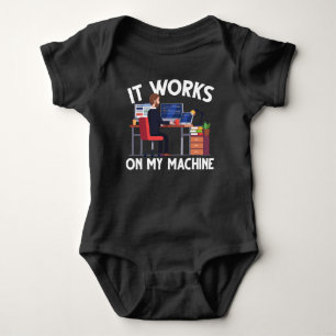Funny Programmer Computer Science Coder Maschine Baby Strampler