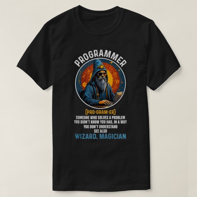 Funny Programmer Definition Computer Scientists un T-Shirt (Design vorne)
