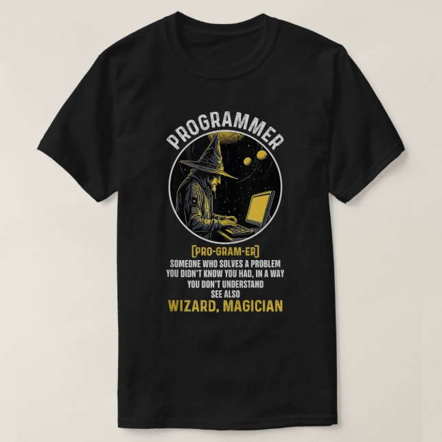 Funny Programmer Definition Informatik und C T-Shirt (Design vorne)