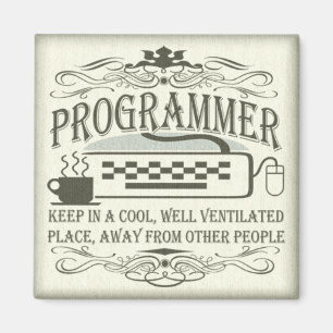 Funny Programmer Magnet