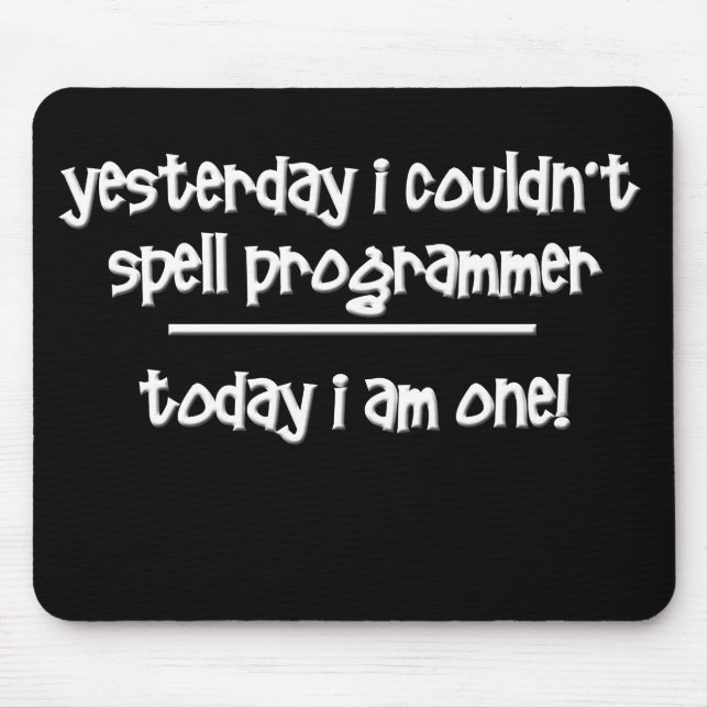 Funny Programmer Mousepad (Vorne)