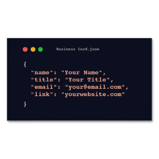 Funny Programmierer-Visitenkarte| Entwickler Magnetische Visitenkarte