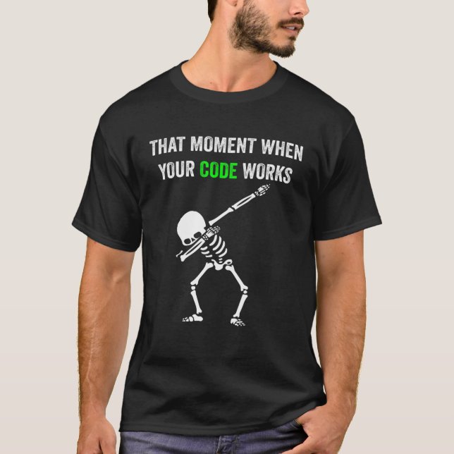 Funny Programming Coding for Programmers Dabbing G T-Shirt (Vorderseite)