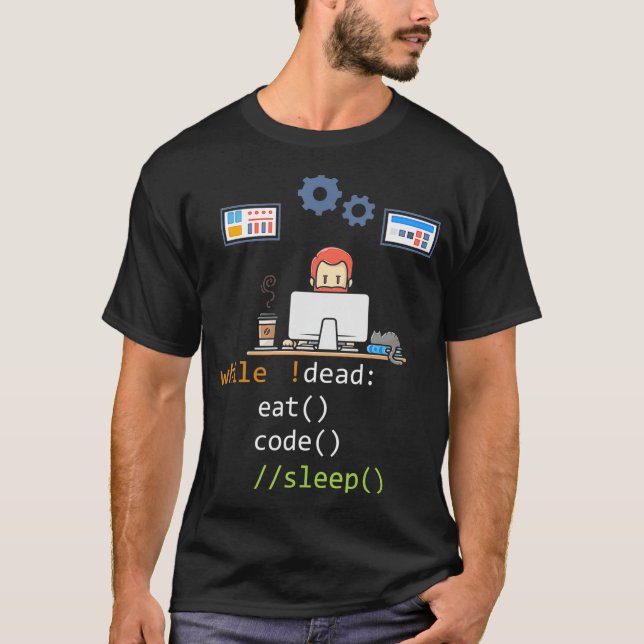 Funny Programming Python Javascript c Coding T-Shirt (Vorderseite)