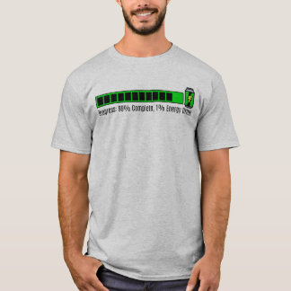 Funny Progress 99% Vollständiger VFX-Koordinator T-Shirt