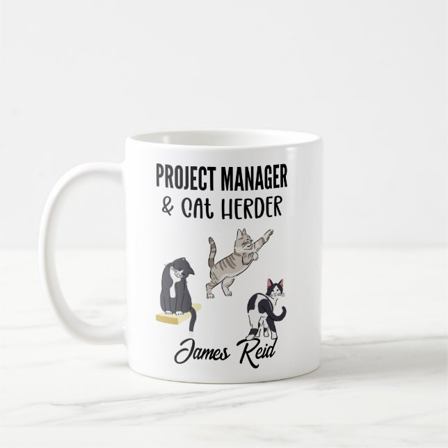 Funny Project Manager Engineering Business Kaffeetasse (Links)