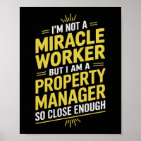 Funny Property Manager Wall Art - Ich bin kein Mir