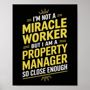 Funny Property Manager Wall Art - Ich bin kein Mir Poster