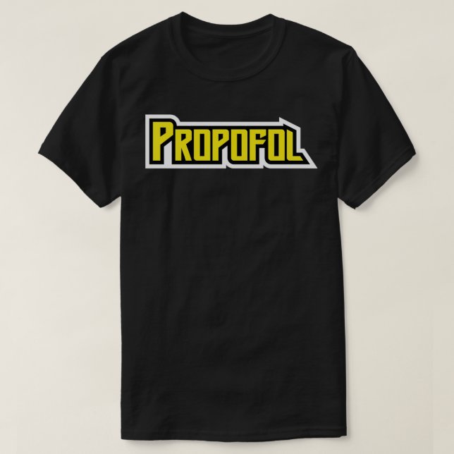 Funny Propofol Anästhesie Anästhesiologie T-Shirt (Design vorne)