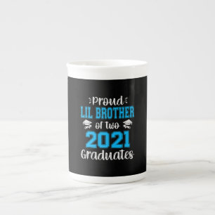Funny Proud Lil Bruder von 2021 Absolventen Prozellantasse