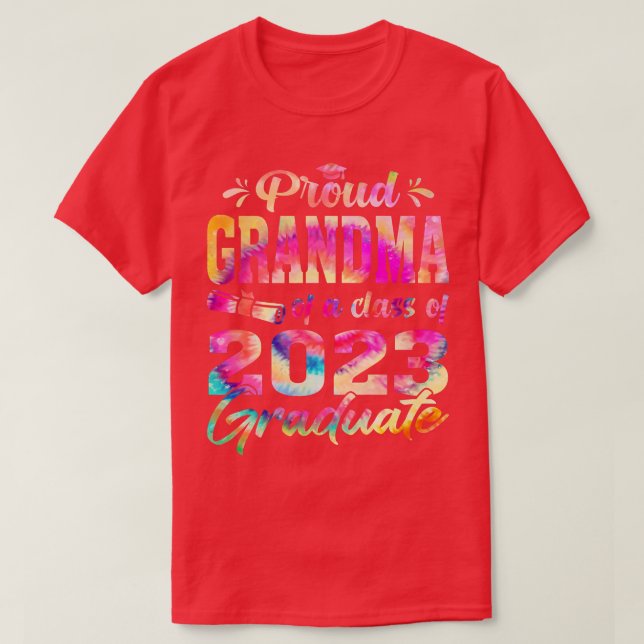 Funny Proud Oma einer Klasse von 2023 Graduate Ti T-Shirt (Design vorne)