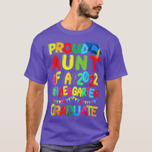 Funny Proud Tante einer Klasse von 2022 Kindergart T-Shirt
