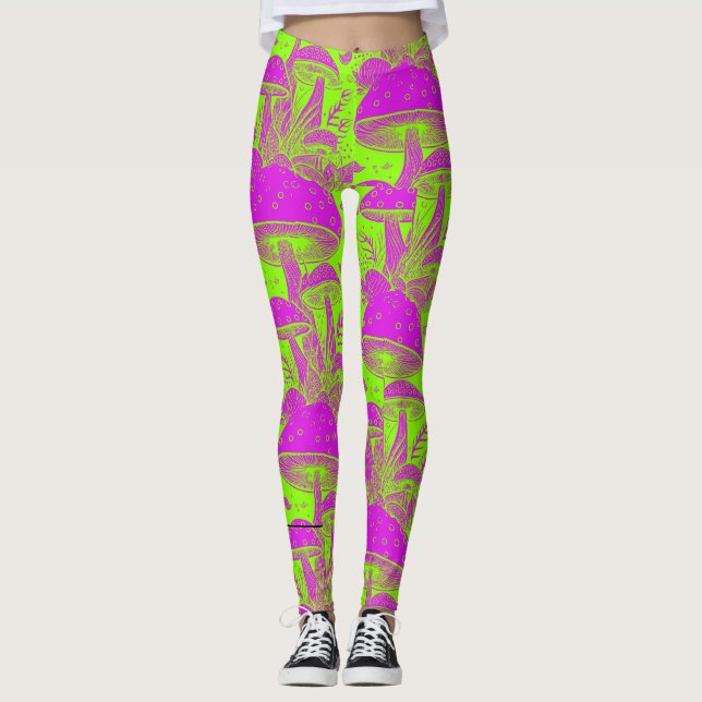 Funny psicodelic - Mushroom Leggins Leggings (Vorderseite)