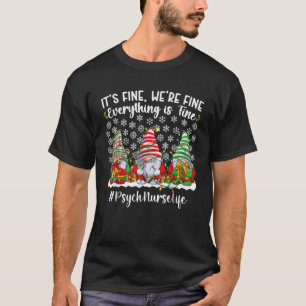 Funny Psych Krankenschwester Weihnachten Psychiatr T-Shirt