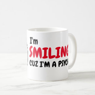Funny Psycho Spaß Morning Coffee Meme Kaffeetasse