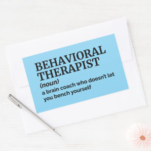 Funny Psychology Gift - Verhaltenstherapeut Rechteckiger Aufkleber