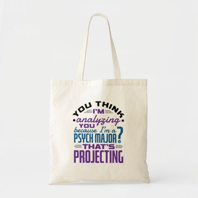Funny Psychology Major Psychology Student Projecti Tragetasche (Vorne)