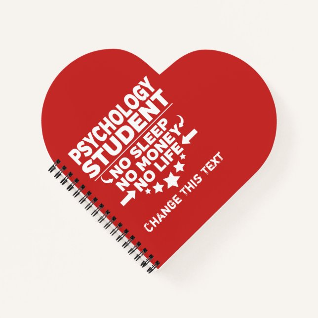 Funny Psychology Uni Student kein Leben oder Geld Notizbuch (Vorderseite)