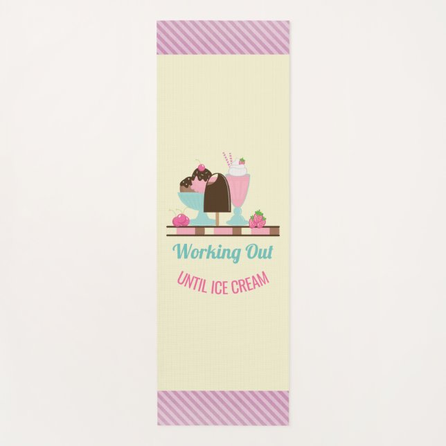 Funny Puff bis zur Eiscreme Yogamatte (Vorderseite)